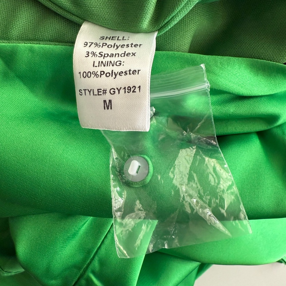 Petal & Pup NWT Odilia Tie Waist‎ Sleeveless Funnelneck Kelly Green Romper M - Picture 10 of 13